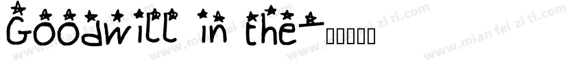 Goodwill in the字体转换